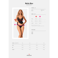 OB Bella Rou top & panties black