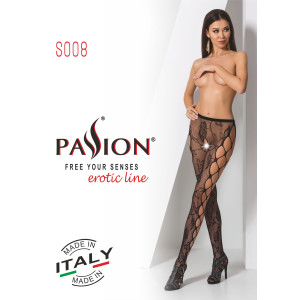 PE S008 Strumpfhose open (ouvert tights) black