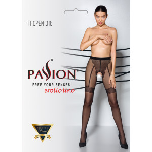 PE TI Open 016 Strumpfhose open (ouvert tights) black