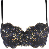 V-10381 push-up bra blue