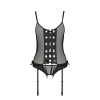 PE Nessy corset & thong black