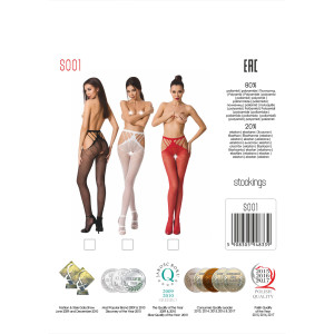 PE S001 Strumpfhose open (ouvert tights) black