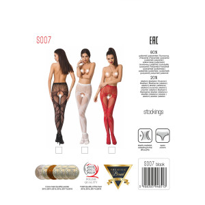 PE S007 Strumpfhose open (ouvert tights) black