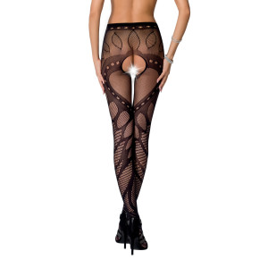PE S007 Strumpfhose open (ouvert tights) black