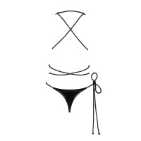OB Cordellis crotchless teddy black