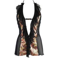 V-10409 babydoll & string black