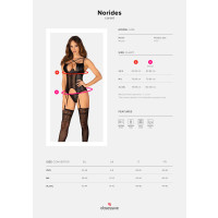OB Norides corset & thong black