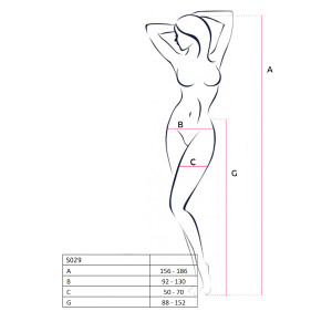 PE S029 Strumpfhose open (ouvert tights) red
