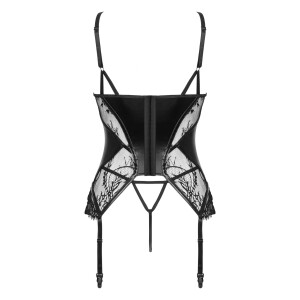 BN Leonela corset & thong black S/M