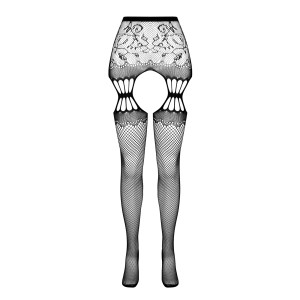 PE S027 Strumpfhose open (ouvert tights) red