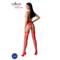 PE S028 Strumpfhose open (ouvert tights) red