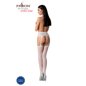 PE S028 Strumpfhose open (ouvert tights) white