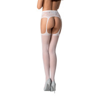 PE S028 Strumpfhose open (ouvert tights) white