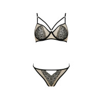 PE Lorina 2pcs set beige-black