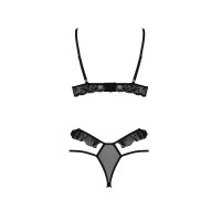 PE Dolly 2pcs set with open bra black