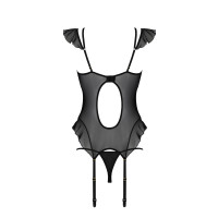 CA Kitasana corset & thong black-purple