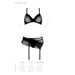 CA Kitasana 3pcs set black-purple