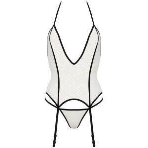SP Mayennie corset & thong ecru-black