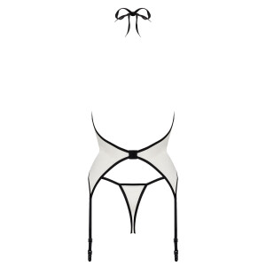 SP Mayennie corset & thong ecru-black