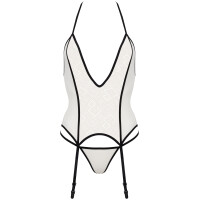 SP Mayennie corset & thong ecru-black