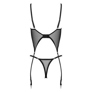 KO CO103 corset & thong black