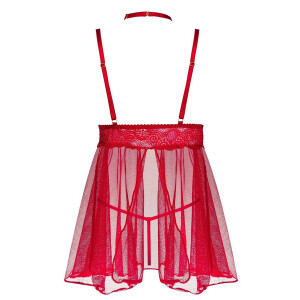 BN Milana babydoll & thong cherry