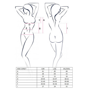 PL Ana corset schwarz