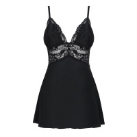 OB 810-BAB-1 babydoll & thong black
