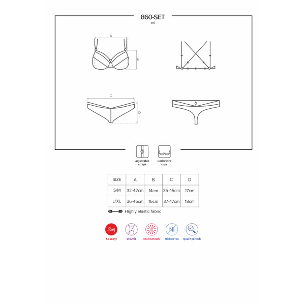 OB 860-SET-1 2 pcs set black