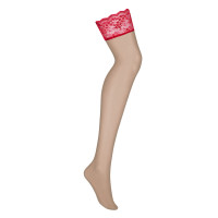 OB Lovica stockings skin-red