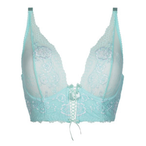 V-8611 semi-corset sea green