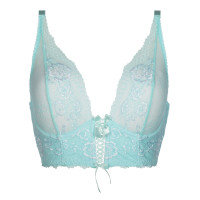 V-8611 semi-corset sea green