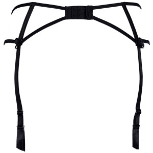 V-8842 garter belt beige-black