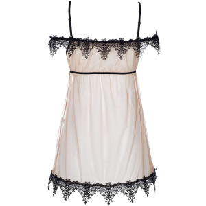 V-8919 babydoll & string beige