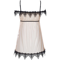 V-8919 babydoll & string beige