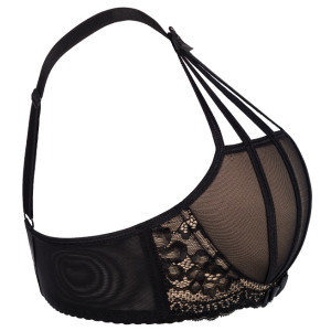 V-7541 push-up bra black-beige