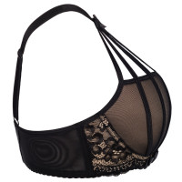V-7541 push-up bra black-beige