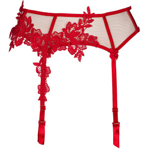 V-8862 garter belt red