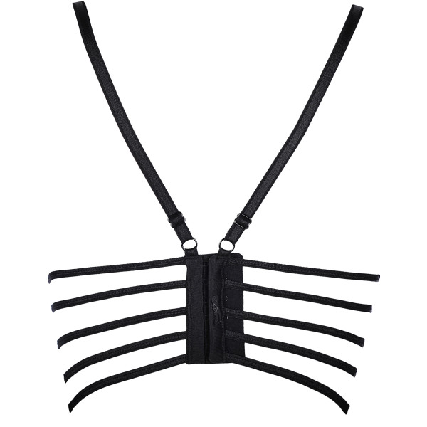 V-9061 bustier black-beige